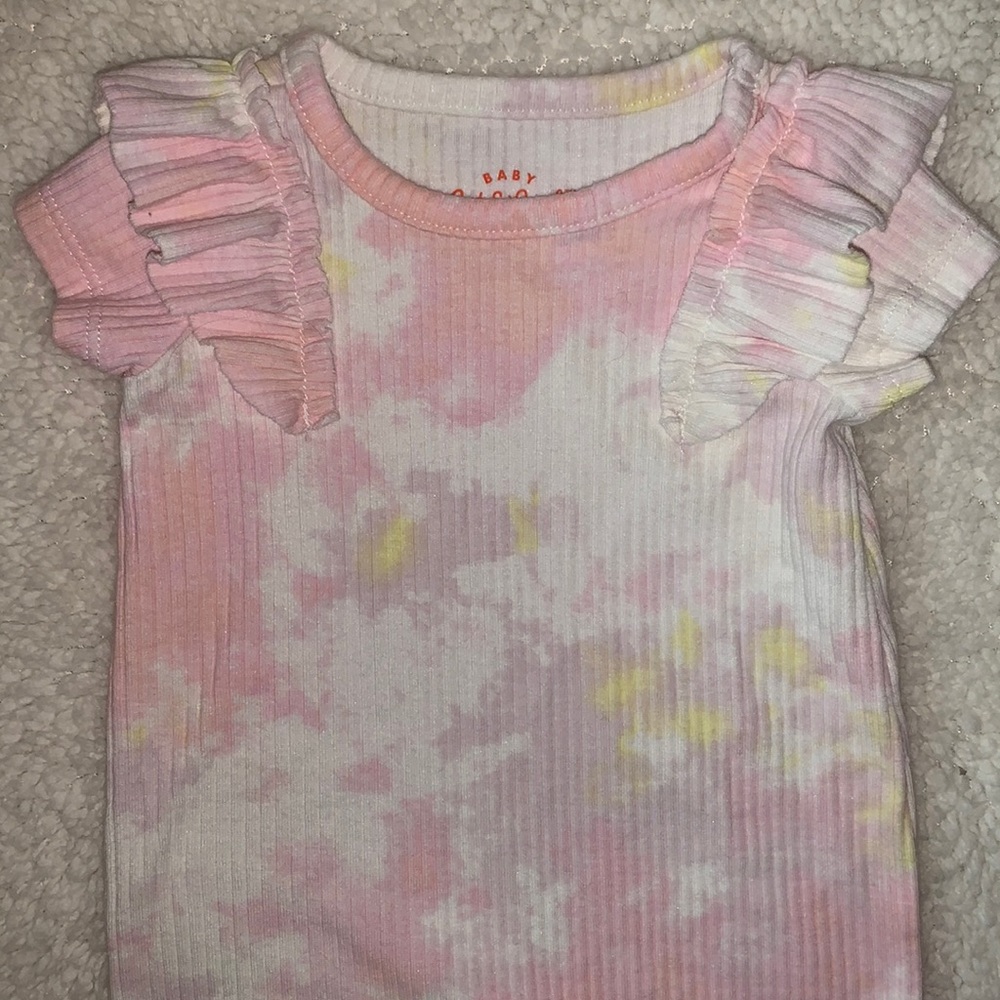 Brand new pink tie-dye NB sleeveless onesie
